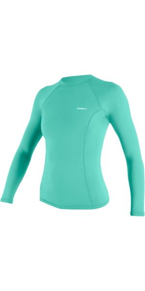 2026 O'Neill Womens Basic Skins Long Sleeve Rash Vest 5718 - Holiday